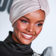 Halima Aden attends House Of Uoma presents the launch of Uoma Beauty on April 25, 2019 in Los Angeles, California.